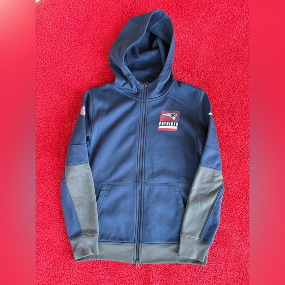 New England Patriots Nike Zip Up Hoodie - Picture 1 of 7